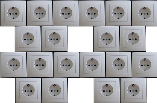 7817 Levina Kunststoff Pack Steckdose wei� 250Volt 16Ampere 20er Pack