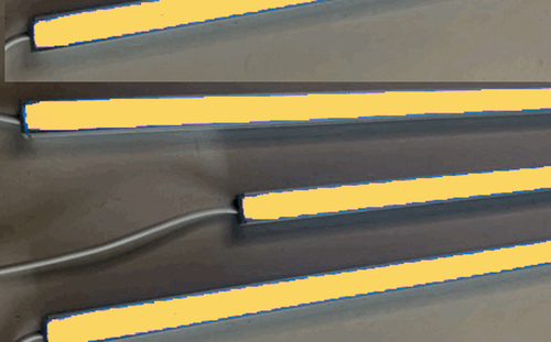 7872 LED Leuchte ALU Schiene Slim 4x1,5m matt Netzteil Orange