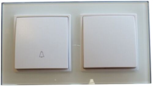 7914 Abelka Nuovo wei� 1 x Wechsel-Schalter 1 x Taster