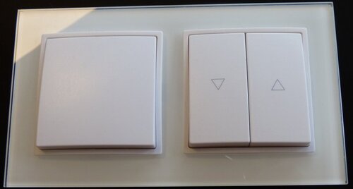 7917 Abelka Nuovo wei� 1 x Wechsel Schalter 1 x Bewegungsmelder 