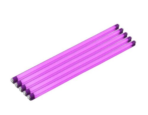 8952 LED R�hre 230 Volt 5er Pack 9W T8 60cm 1000 Lm Kunststoff Pink