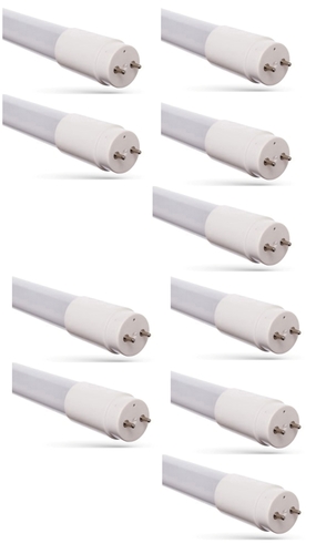 9377 LED R�hre 10erPack 230 Volt 10W T8 60cm 1000Lm Kunststoff Neutral Wei�