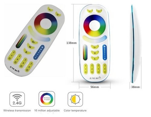 9511 LED Fernbedienung 4 Zonen 5 Kanal f�r RGB+WW+W CCT 