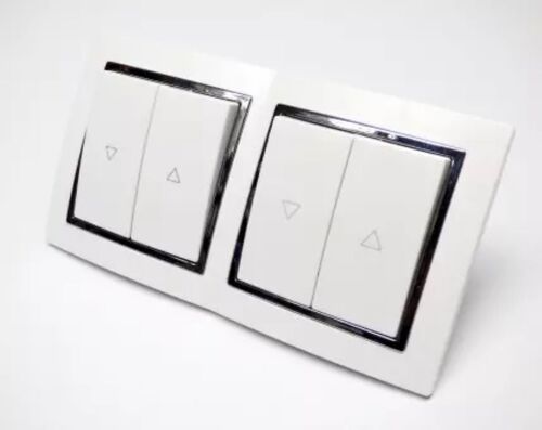 9549 Levina S 2-er Rolladen Taster silberner Rand