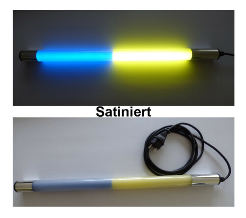 9896 LED Leuchte UKRAINE 0,63m satiniert IP20 gelb/blau Friedenslicht 