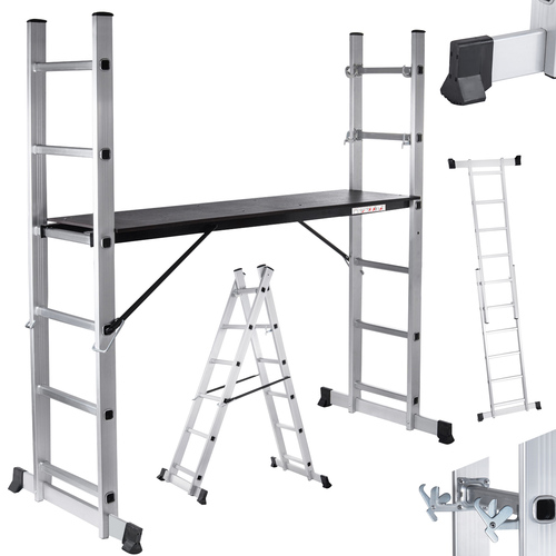 MAXCRAFT Mobile Aluminium Arbeitsbhne / Multifunktionsgerst
