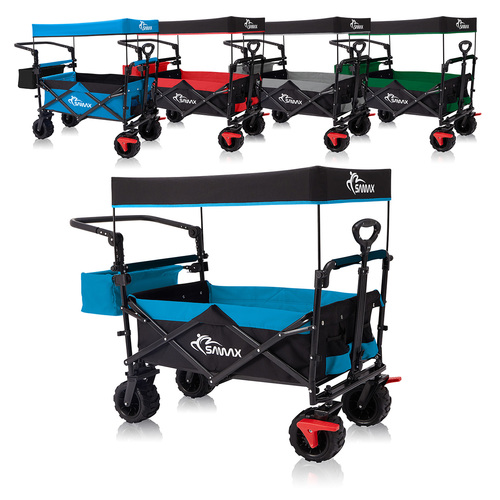 SAMAX Faltbarer Bollerwagen Offroad mit Dach
