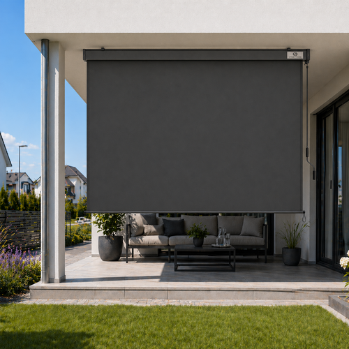 Strattore Ausziehbare Senkrechtmarkise / Vertikalmarkise 160 x 250 cm - Anthrazit