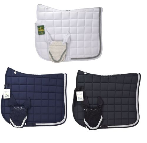 USG Sattelunterlage Schabracke mit Fliegenhaube Baroness Warmblut Vielseitigkeit