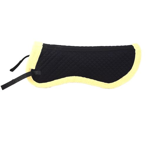 Kunstfell Sattelunterlage Sattelpad Sattelkissen Unterlage schwarz