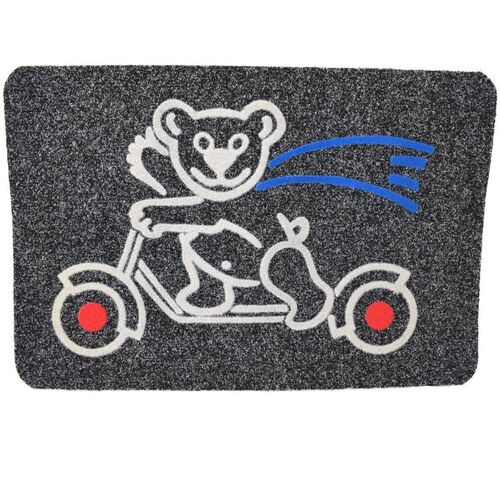 Fu�matte T�rmatte Fu�abstreifer B�rchen auf Roller 60 x 40 cm