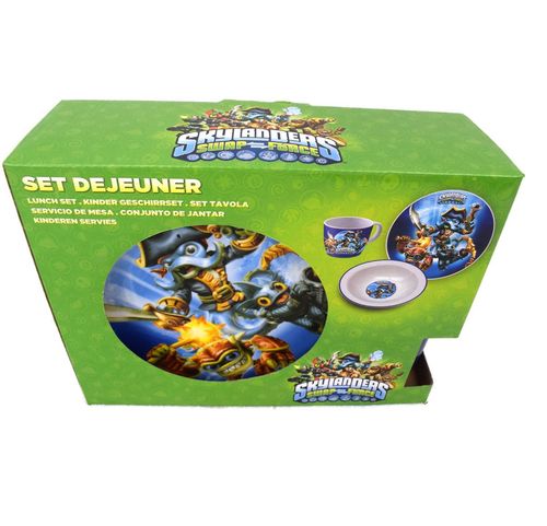 Skylanders Geschirrset Porzellan Geschenkset 3teilig Swap Force Kinder Fr�hst�ck