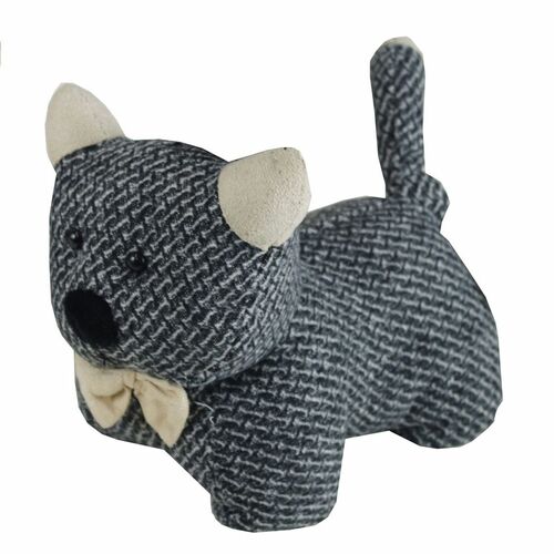 T�rstopper Katze grau 23cm T�rhalter T�rfeststeller T�rpuffer Stopper