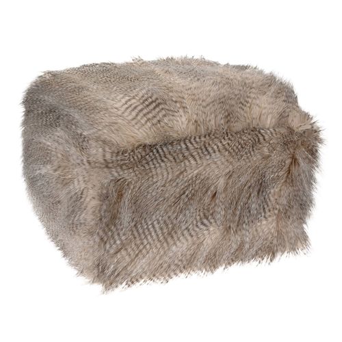 Sitzhocker in Nerzfelloptik Farbe w�hlbar Sitzkissen Hocker 50x26cm Sitzw�rfel 