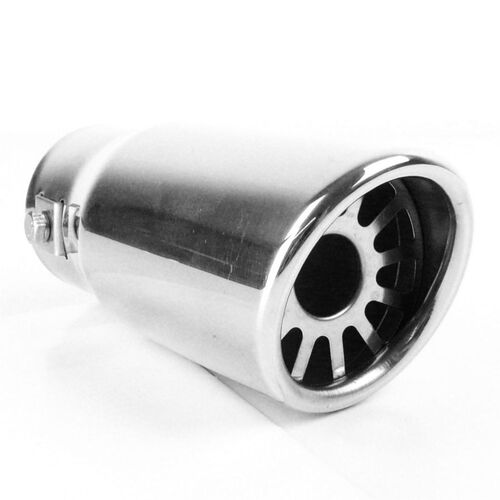 Auspuffblende Chrom Auspuff Blende Edelstahl Endrohr 148mm