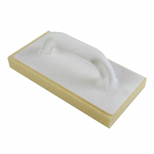 Reibebrett feinporig Schwamm gelb wei Schwammbrett 28x14cm Waschbrett Putzer