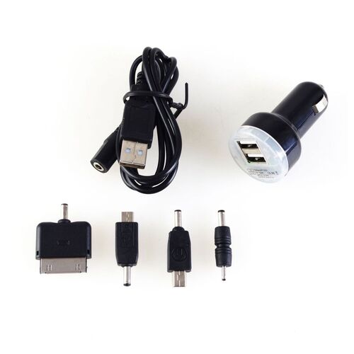 USB Ladeger�t Set 6tlg Mini Micro Adapter Zigarettenanz�nder Ladeadapter KFZ