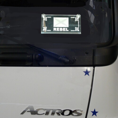 Leuchttafel Rebel f�r LKW 30x16x6cm wei� 24V Beleuchtung