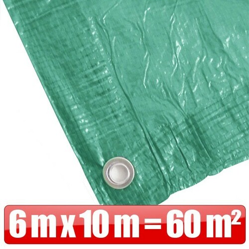 Abdeckplane Gewebeplane Plane 6x10m 90g/m� gr�n Bootsplane
