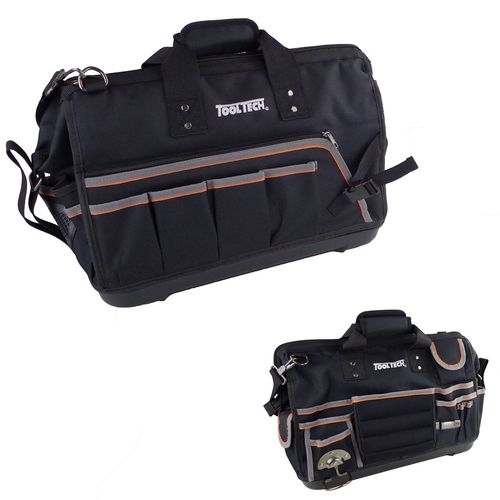 Werkzeug Schultertasche 49x25x33cm Nylon schwarz Werkzeugtasche Rei�verschluss