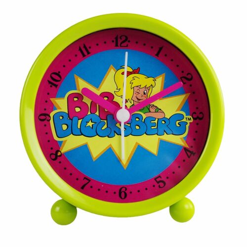Kinderwecker Bibi Blocksberg gr�n Quarzwecker Wecker f�r Kinder Kinderuhr Uhr