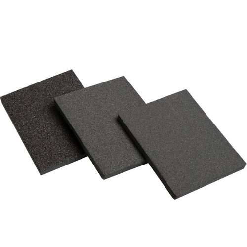 Schleifplatten 125x100x10mm 3tlg. fein mittel grob ungelocht