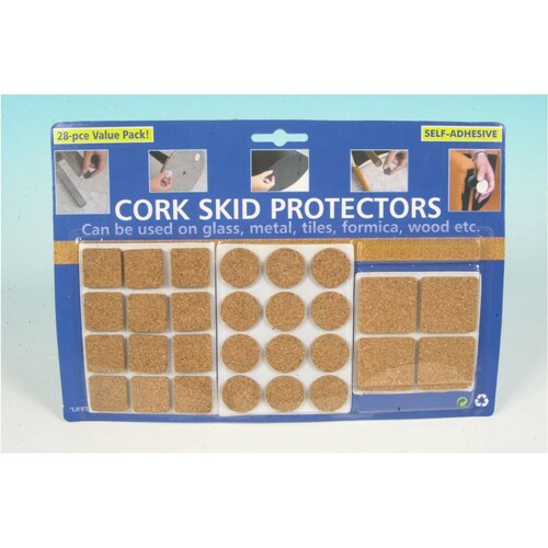 M�belschoner Kork 28Teile selbstklebend M�belgleiter Parkettschoner Bodenschoner