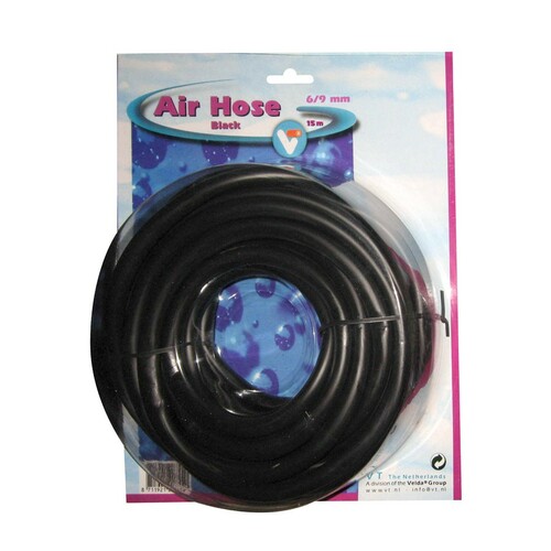 Luftschlauch 6/9 mm schwarz Anschlussschlauch Pumpenschlauch 15m Kunststoff