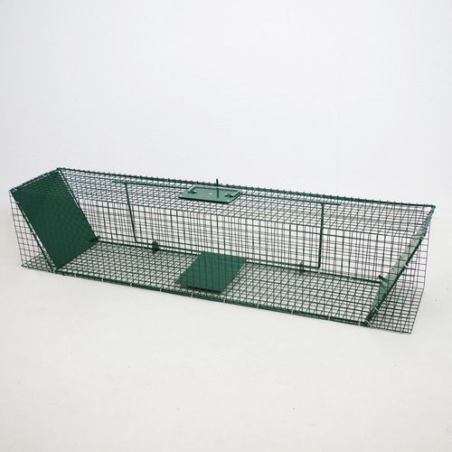 Drahtkorbfalle 120cm K�figfalle Rattenfalle Doppeleing�nge Lebendfalle Tierfalle