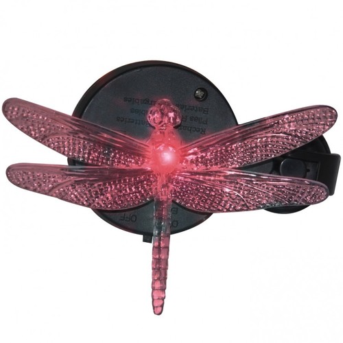 Solarleuchte Libelle Fensterleuchte aus Kunststoff mit einer LED und Saugnapf