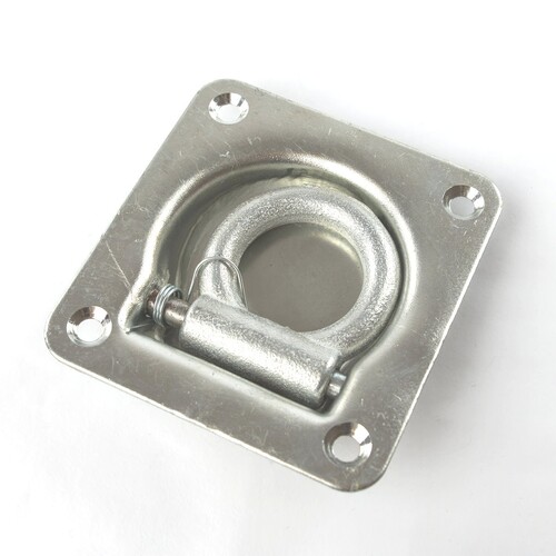Zurrpunkt ca. 100 x 95 mm Mulde mit klappbaren Zurrring aus Metall max. 800 kg 