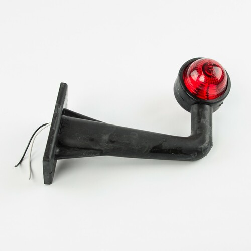 Begrenzungsleuchte 185mm rechtwinkelig rot/wei� Positionsleuchte