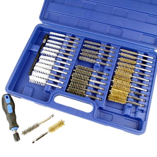 B�rstensatz 38tlg. Zylinder Rundb�rsten Set Nylon Messing B�rsten Stahldraht