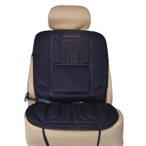 Sitzauflage heizbar 12V schwarz inkl. Massage Auto Sitzheizung Heizauflage