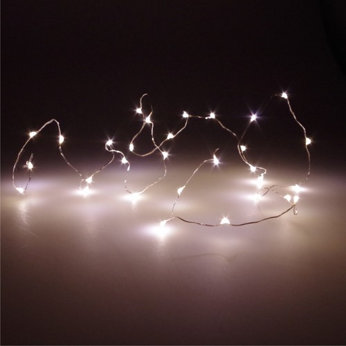 LED Lichterkette mit Batterie 10 20 30 50 100 warmwei� Drahtlichterkette
