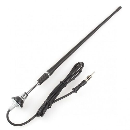 Universal Antennenstab mit Kabel AM / FM Fahrzeugantenne in Schwarz ca. 40 cm