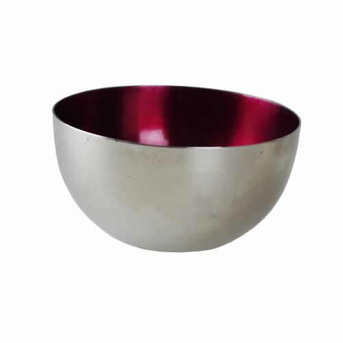 Dekoschale silber beere Edelstahl �Schale 7cm Leuchter Teelichthalter Teelicht