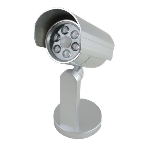 Sicherheitslampe Wandlampe Kunststoff silber 6LED Sicherheit Bewegungssensor