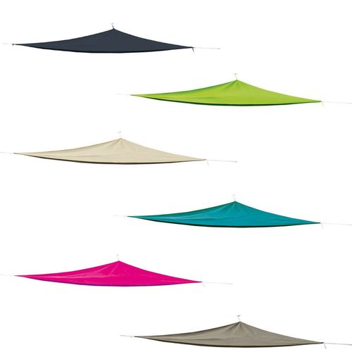 Dreieck-Sonnensegel 5m stabile �sen Nylonseile ideal f�r Garten Strand Terrasse