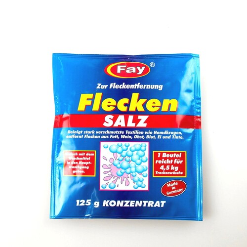 Fleckensalz im 125 g Konzentrat Beutel zur Fleckenentfernung Spezialreinigung