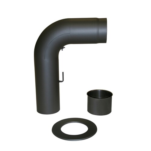Ofenrohr Anschlu�set 4tlg 150mm glatt gezogen gussgrau Senotherm hitzebest�ndig