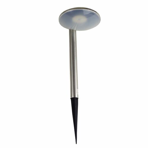 Solarlampe Wegbeleuchtung 3LED silber solar Solarleuchte rostfrei Lampe Leuchte