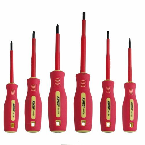 Schraubendreher 6tlg. Set Cr-V 1000V magnetisch VDE isoliert Schraubenzieher
