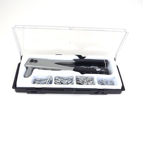 Nietzangen-Satz inkl. 100 Alu Nieten 2,4-4,8mm in Kunststoffbox 4 Gr��eneins�tze