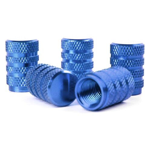 Ventilkappen blau 5 St�ck Aluminium H 15mm Ventilverschl�sse Auto Tuning Styling