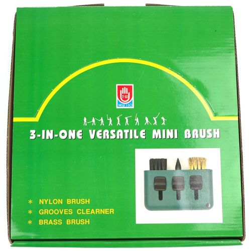 Golf Schl�gerb�rste 3 in 1 Golfreinigungsset in Gr�n im Display je 48Stk.