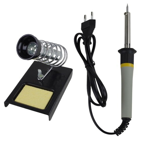 L�tkolben 30W Feinl�tkolben mit Halter 1,2m Zuleitung L�tnadel L�t Kolben