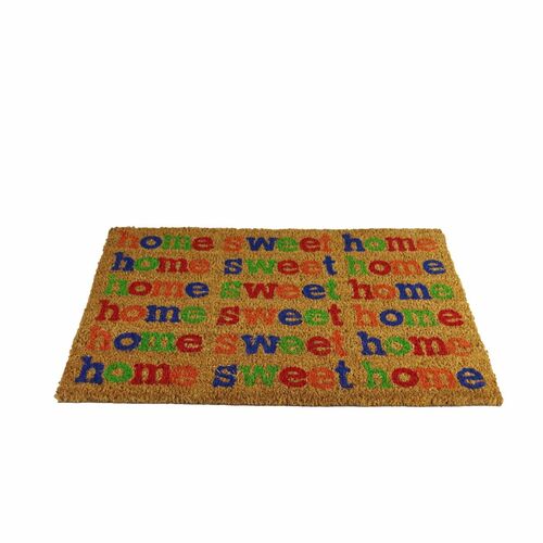 Fu�matte home sweet home 60x40cm Kokosbast T�rmatte Schmutzfangmatte Fu�abtreter