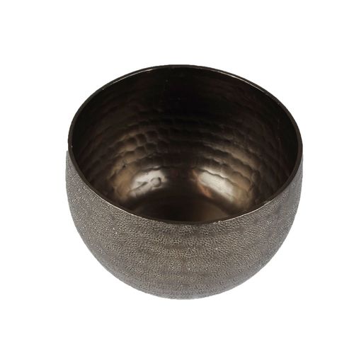 Sch�lchen �13cm Rime Schale Alu br�niert Leuchter Dekoschale Teelichthalter