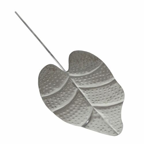 Dekoschalen Lindenblatt Aluminium poliert Design Wandschmuck Dekoration